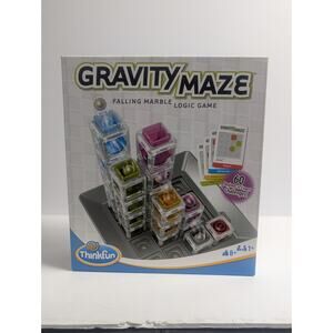 ThinkFun Gravity Maze Falling Marble Logic Game - 60 Challenges - New - Box Wear